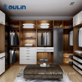 Fashion high gloss double color modern bedroom wardrobes